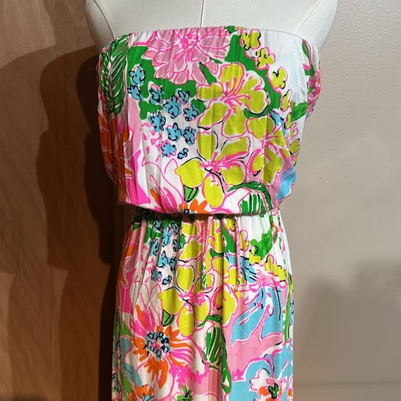 Lilly Pulitzer for Target Floral Maxi Dress - Pink, Green, Blue - Picture 2 of 4